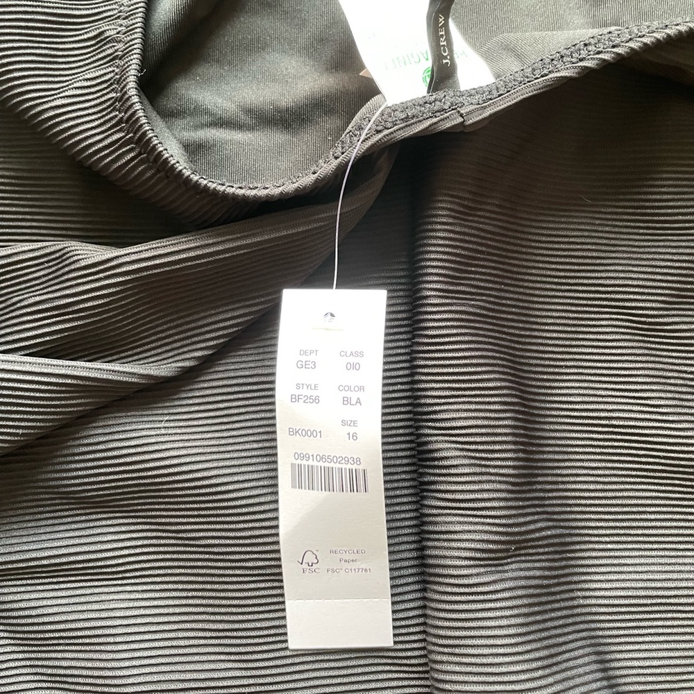 New J.Crew Scrunchie Classic Scoopneck 1-piece - Picture 7 of 9